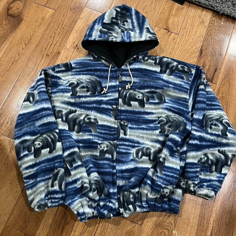 1990s AOP Alpine Bear Fleece